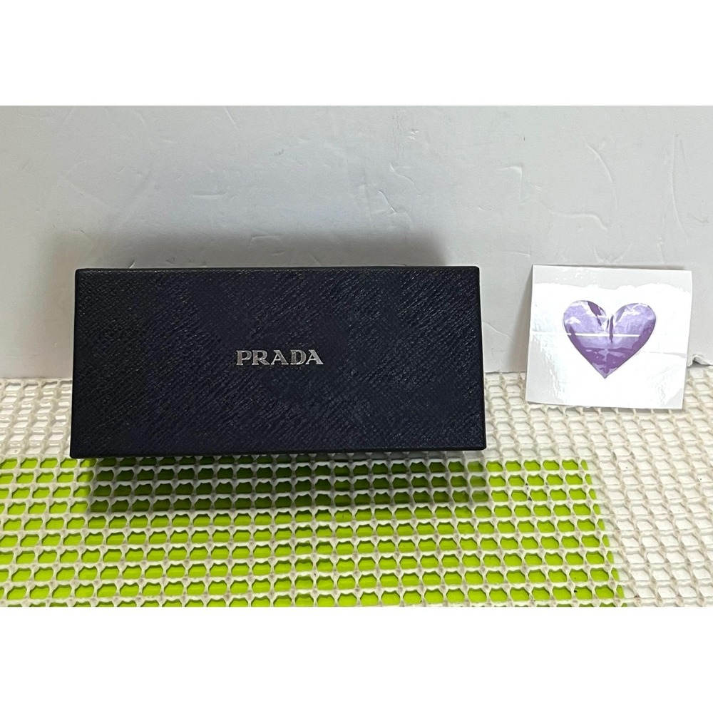 Prada Black Saffiano‎ Leather Hard Sunglasses Eyeglass Case Box